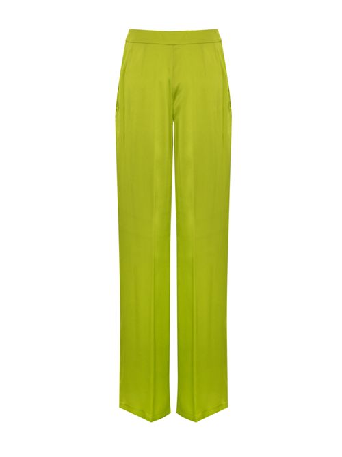 Pantalone in misto seta Verde acido MVP Wardrobe | B020 52275261
